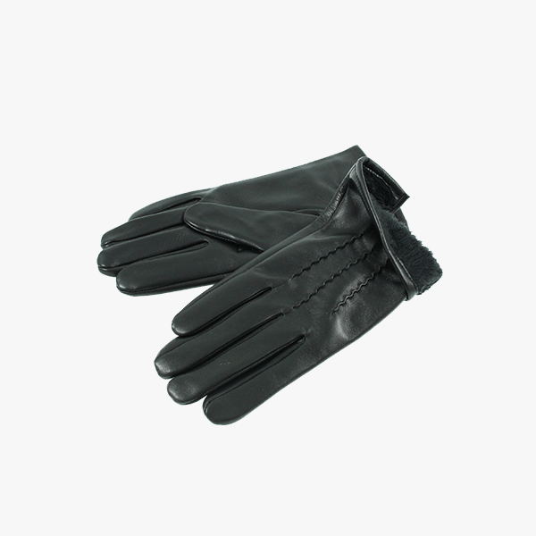 Nappa classic glove, eco-fur lined
